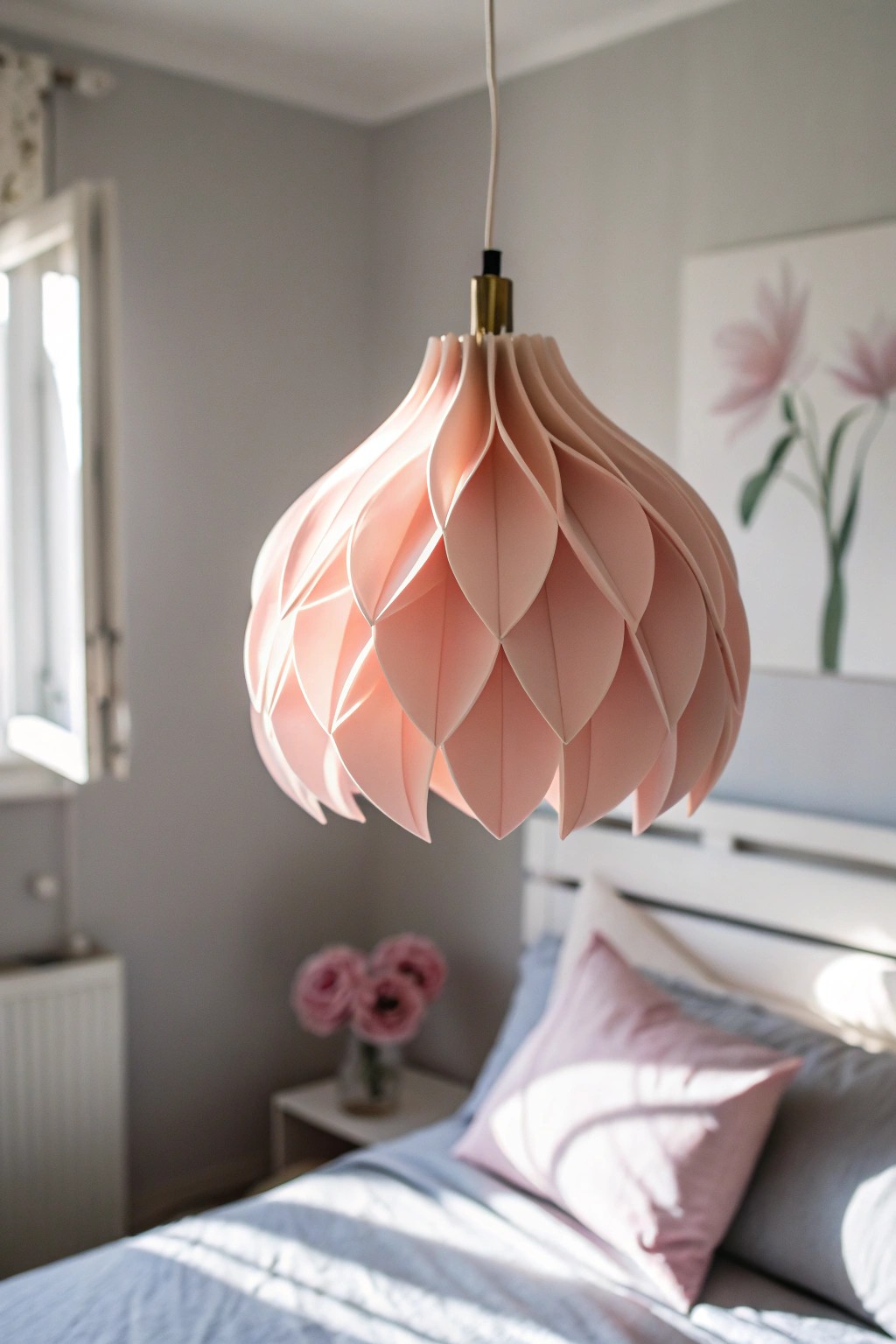 Elevate your space with a sculptural pink pendant lamp—where art meets ambience.