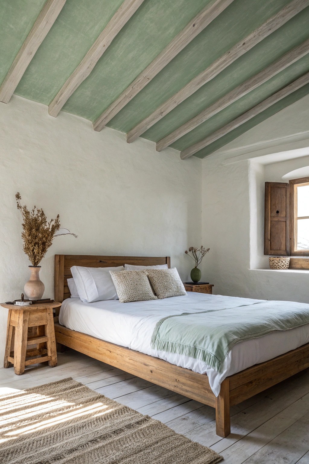 Elevate your space with a calming sage green ceiling—unexpected, serene, and beautifully crafted.