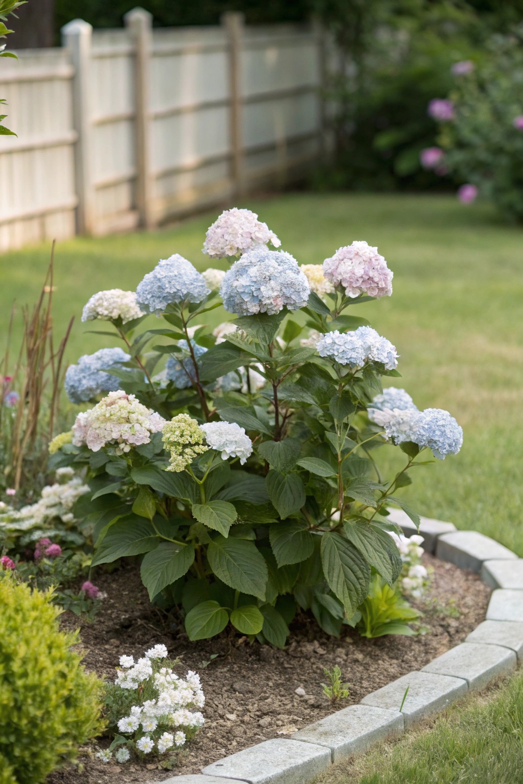 Let a beautiful hydrangea shrub anchor your flower bed for effortless charm all season.