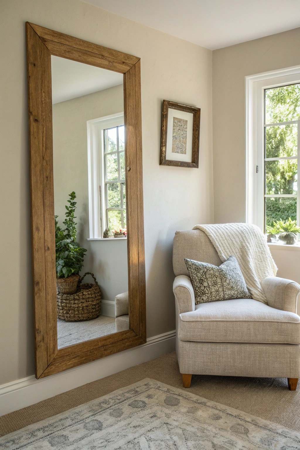 Elevate your small space with a beautifully crafted mirror—effortless style, doubled light.