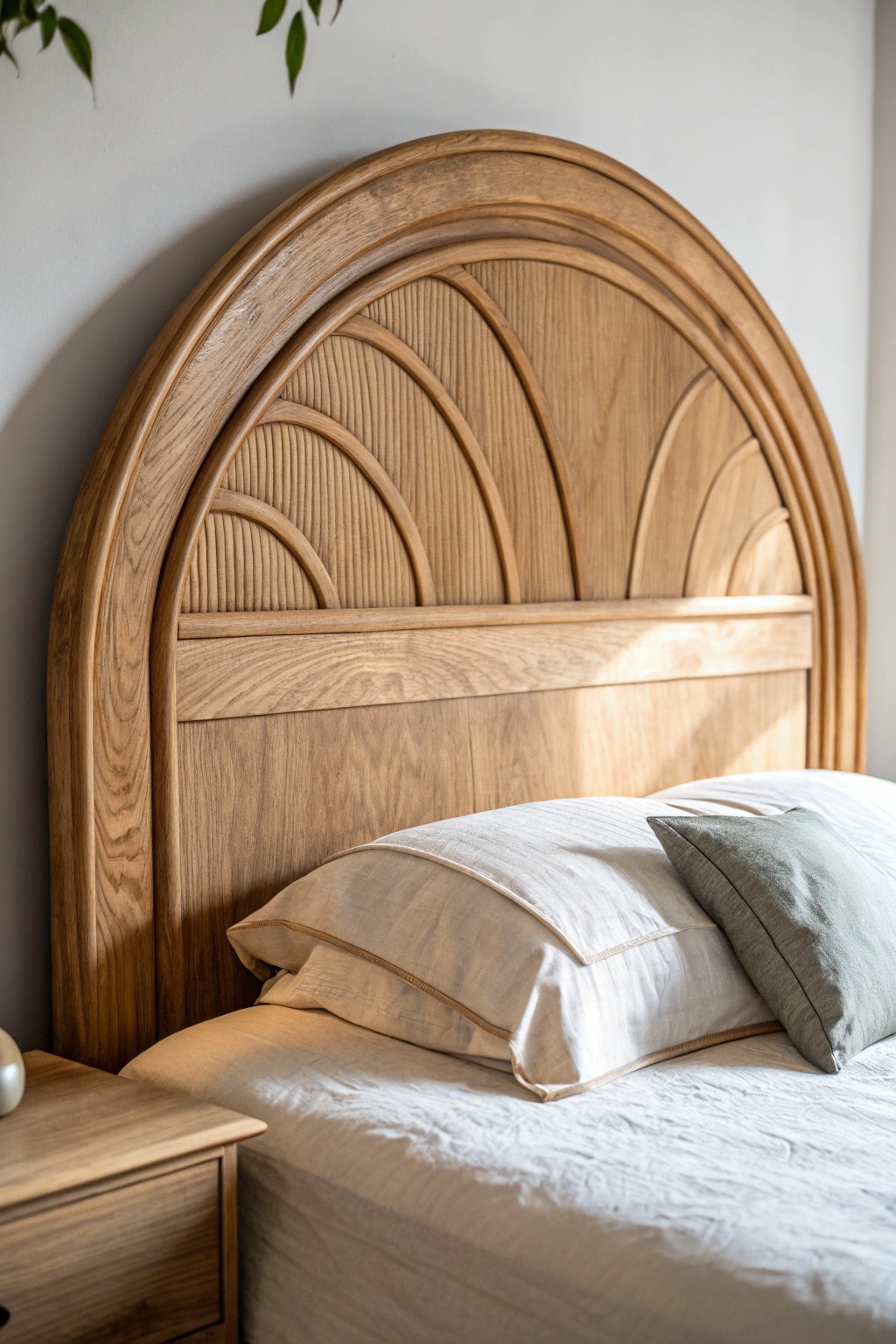 Embrace gentle curves—organic shapes bring effortless elegance to your bedroom sanctuary.