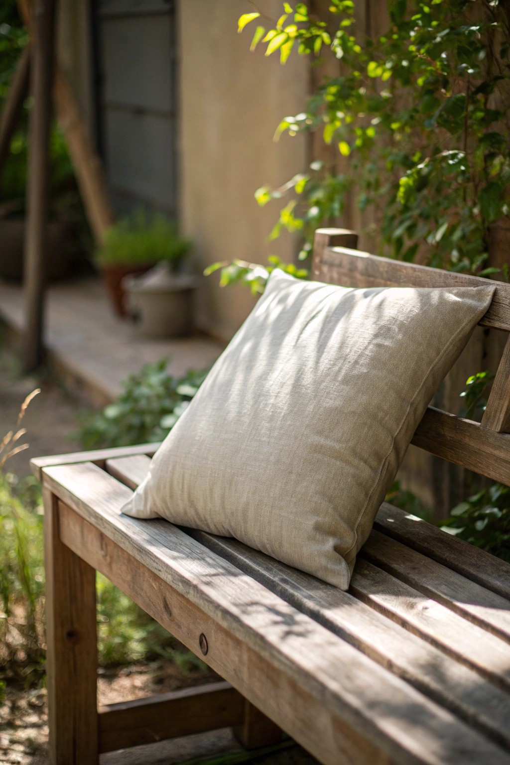 Elevate your backyard with a hand-sewn outdoor cushion—simple, beautiful, and budget-friendly.