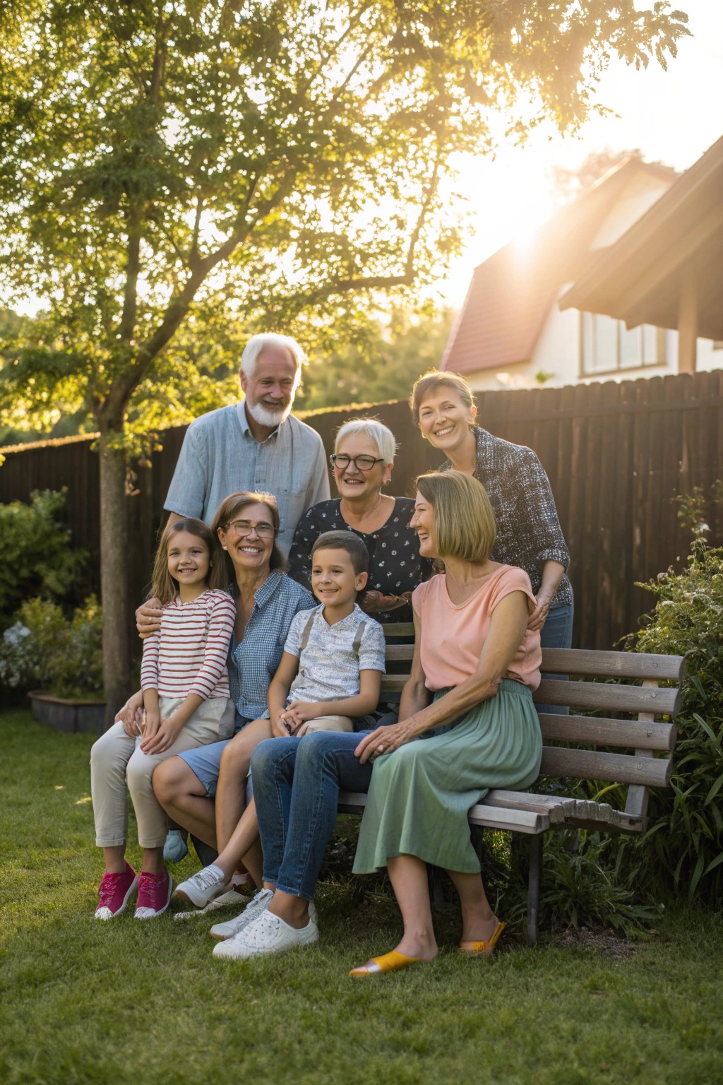 A meaningful portrait showcasing three generations side by side.