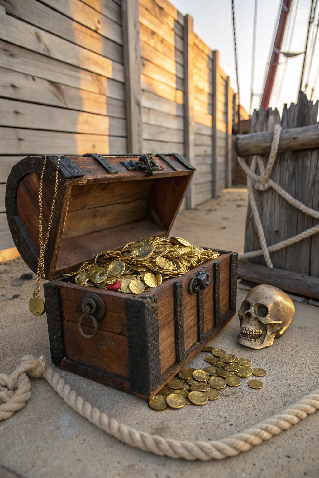 Turn your yard into a simple, stunning pirate shipwreck with handcrafted Halloween charm.