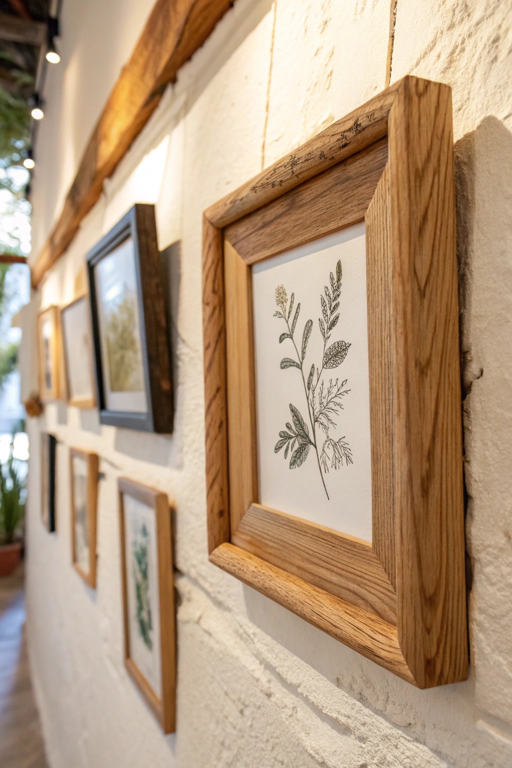 Celebrate natural beauty with a freeform picture wall—let your favorite piece take center stage.