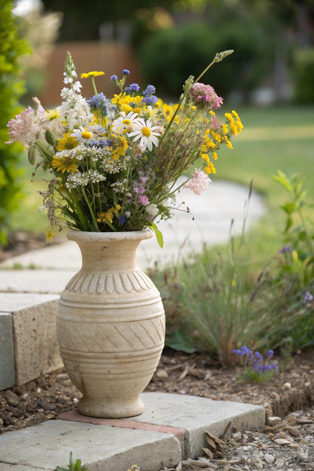 Celebrate natural beauty with a handcrafted vase of native wildflowers—effortless charm for your front yard.