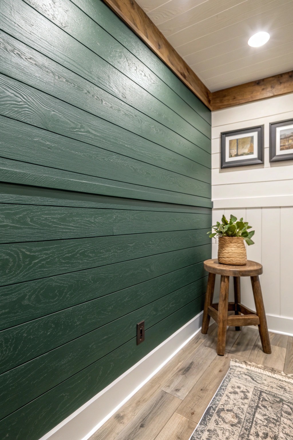 Transform your basement with bold, textured walls for a bespoke, curated look.