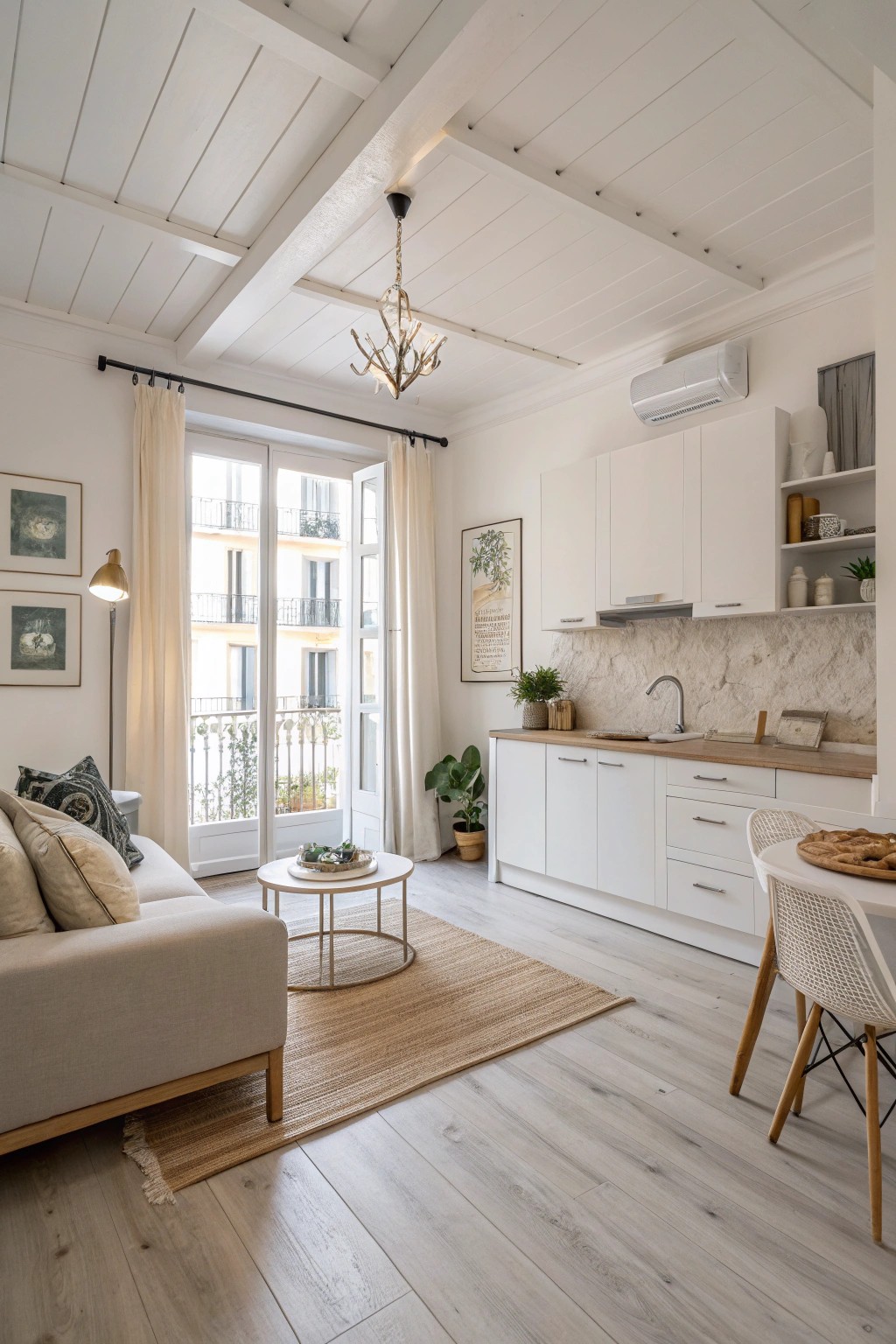 Light color palettes open up even the smallest spaces.